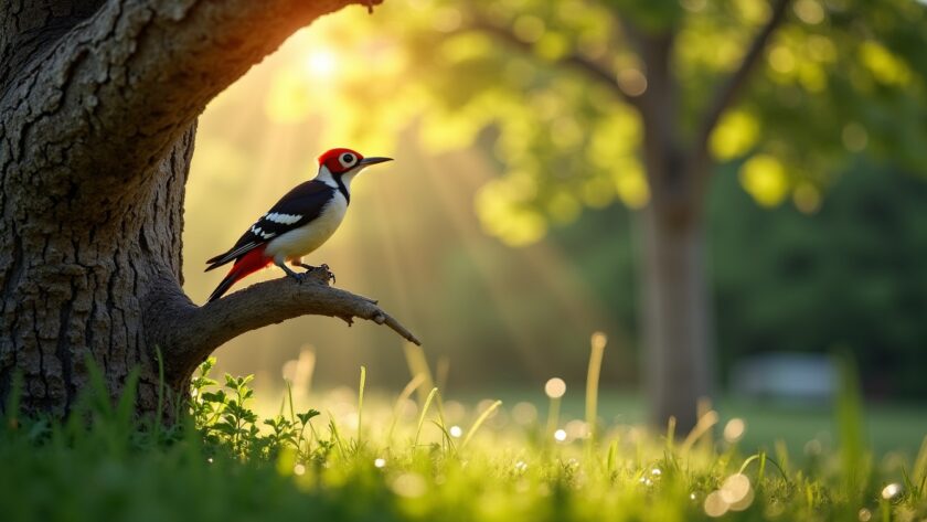 Que révèle la visite d’un pivert dans votre jardin ?