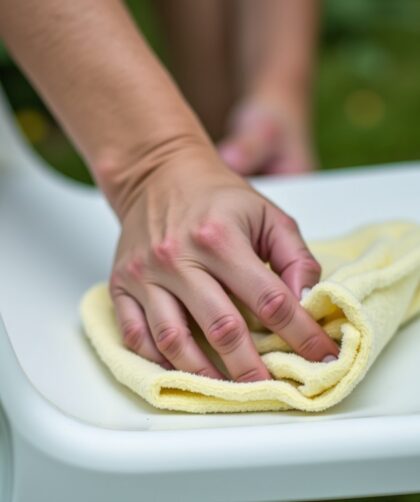 Les astuces efficaces pour nettoyer une chaise de jardin en plastique blanc