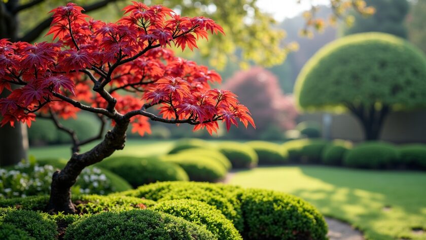 Les secrets pour tailler un érable japonais tout en préservant son élégante silhouette