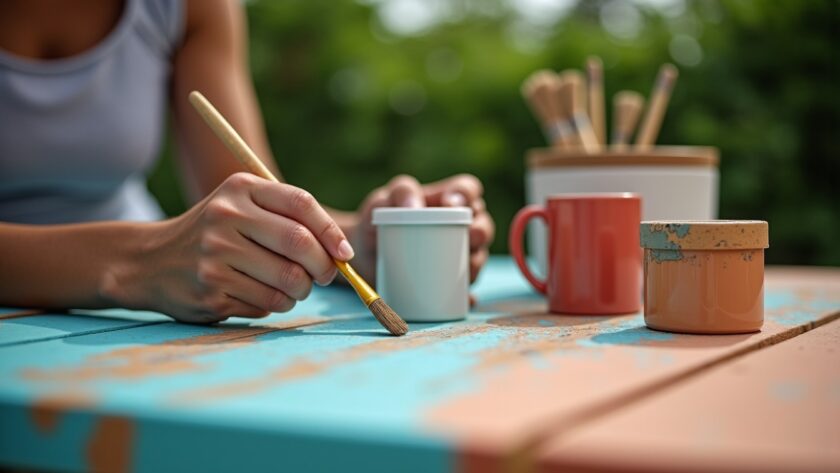 Comment choisir la peinture idéale pour sublimer votre table de jardin en bois ?