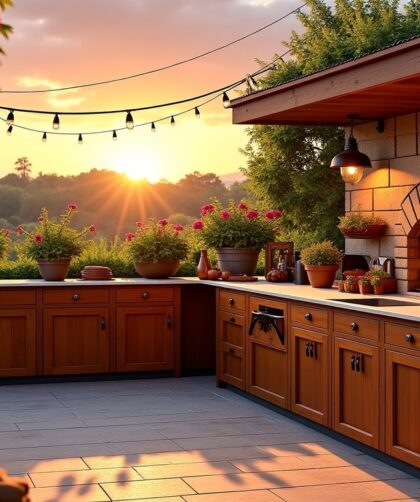 Créer une cuisine en plein air : un coin chaleureux et convivial pour votre jardin