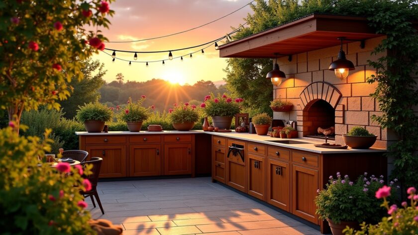 Créer une cuisine en plein air : un coin chaleureux et convivial pour votre jardin