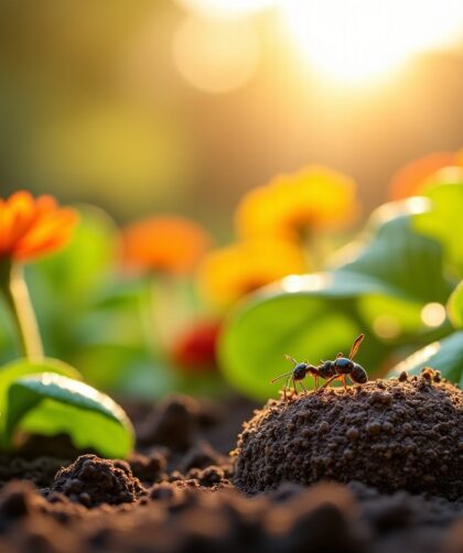 Comment se débarrasser naturellement d'un nid de fourmis dans votre jardin sans utiliser de produits chimiques ?