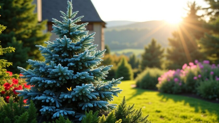 Combien de temps un épicéa bleu peut-il prospérer dans votre jardin selon les conditions environnementales ?