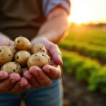 Quel est le rendement moyen des pommes de terre cultivées au mètre carré ?