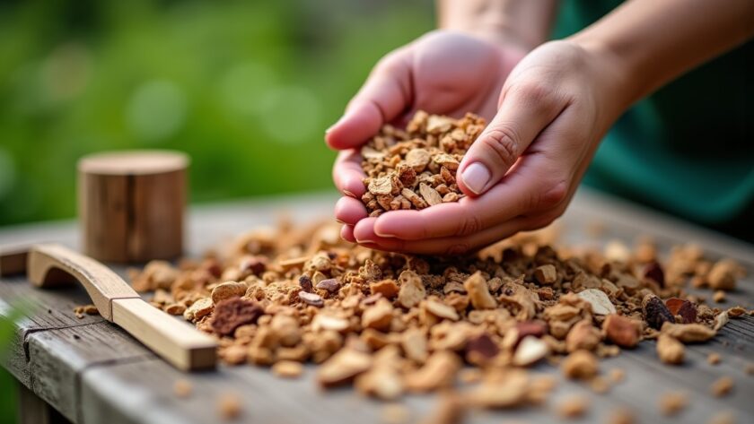 Comment calculer la quantité de copeaux de bois nécessaire au m² et choisir l'épaisseur optimale