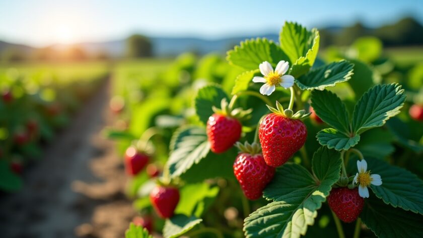 Quelle est la récolte moyenne d'un fraisier en fraises ?